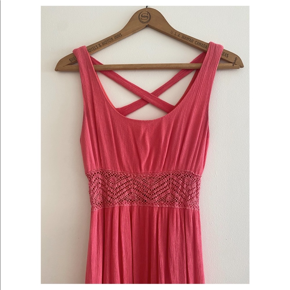 Coral Pink Maxi Dress